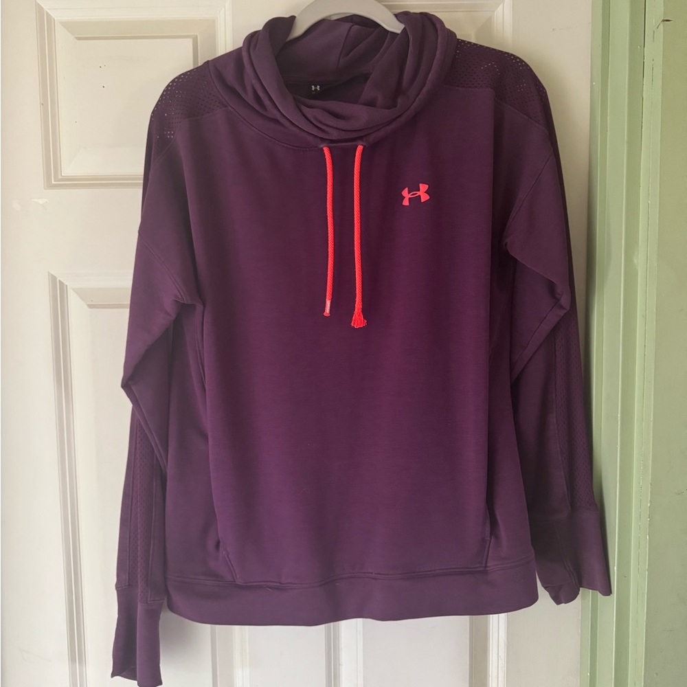 Under Armour Purple and Pink Cowl Neck Sweater
